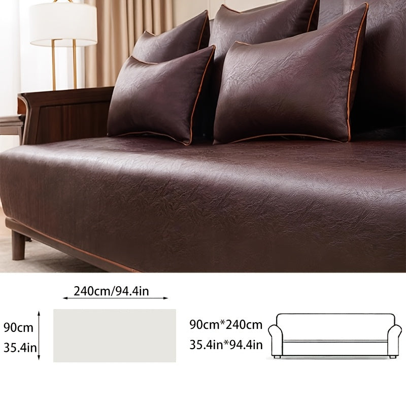 Protection de canapé en polyester d'esprit vintage, compatible fauteuil, canapé deux places, canapé trois places Image