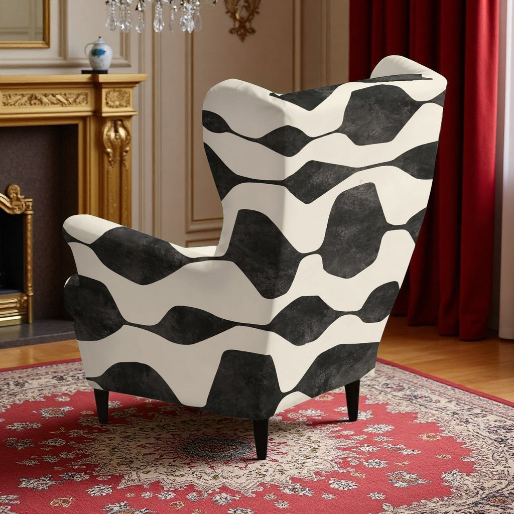 Housse de canapé extensible en fibre de lait imprimée à motif vache, compatible fauteuil