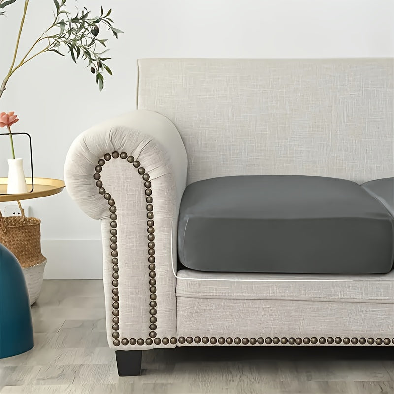 Housse de coussin extensible en velours pour fauteuil, visuel produit