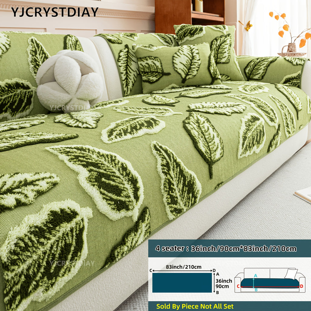 Housse de canapé en velours matelassée à motif bohème antidérapante, visuel produit