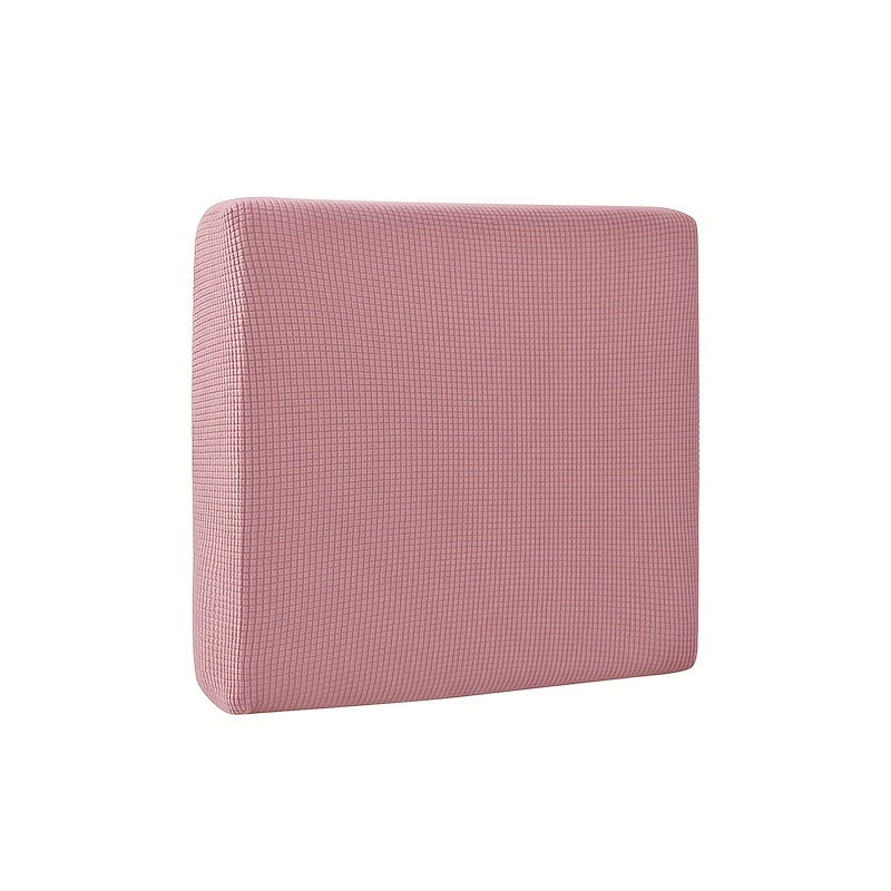 Housse de coussin extensible en velours côtelé jacquard, détail de la finition