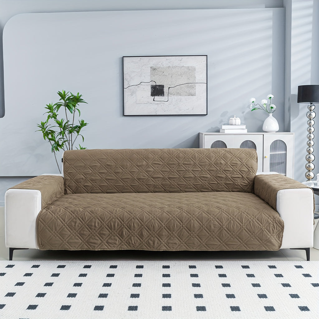 Housse de canapé légère en polyester antidérapante, compatible fauteuil, canapé deux places, canapé trois places