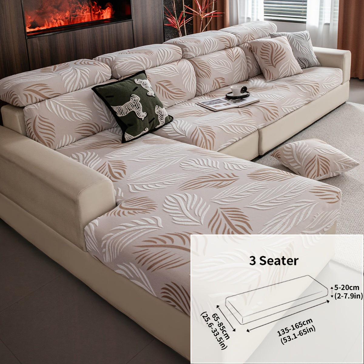Housse de canapé extensible en polaire anti-griffes, compatible fauteuil, canapé deux places, canapé trois places