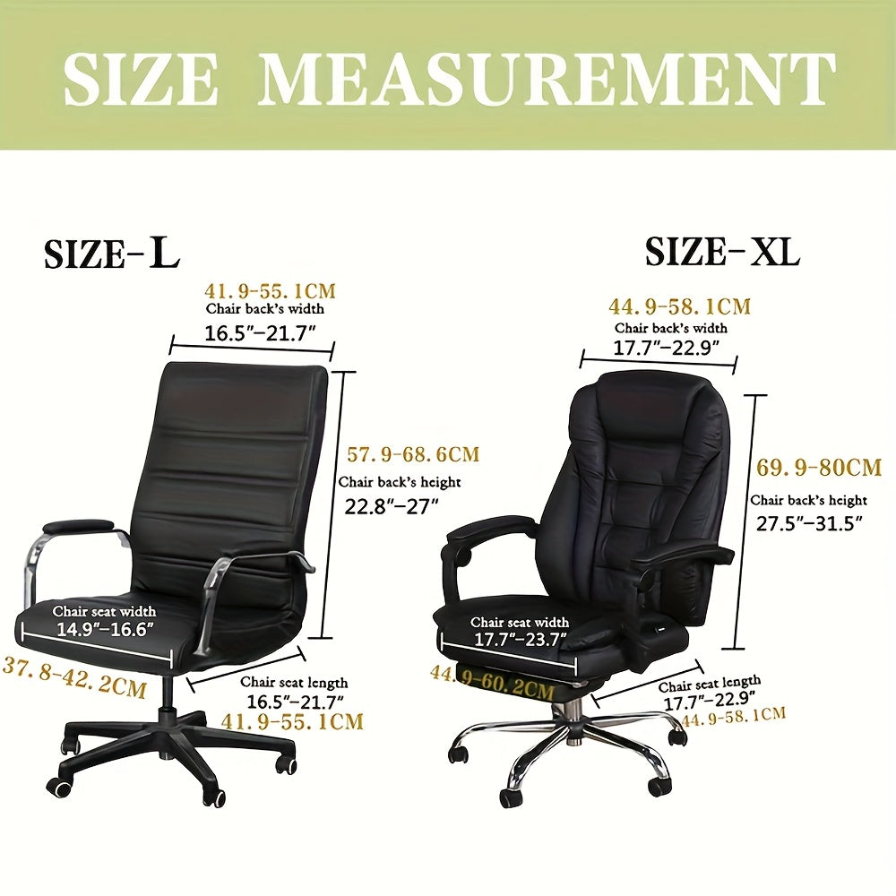 Housse de chaise extensible en velours à fermeture éclair, vue de dos