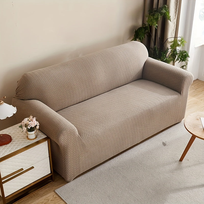 Housse de canapé extensible en polaire matelassée antidérapante, compatible fauteuil, canapé deux places, canapé trois places