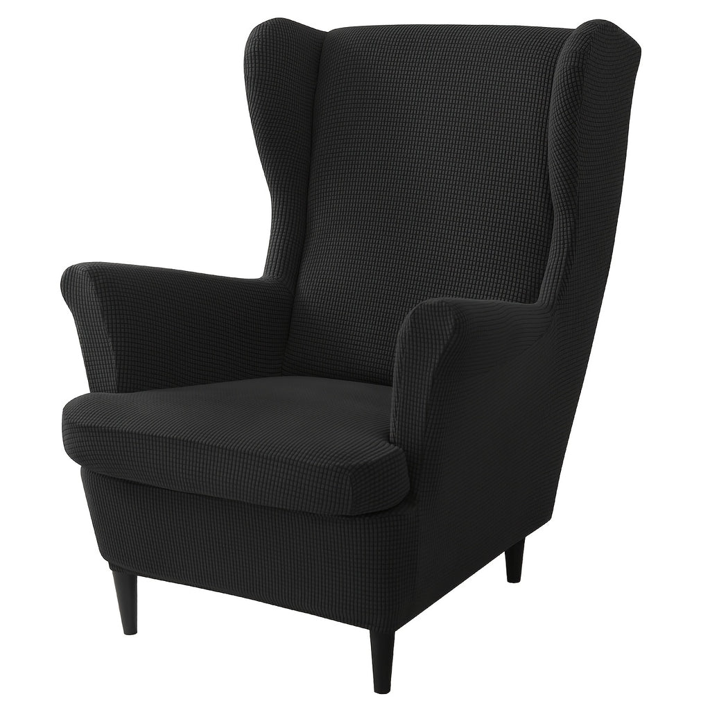 Housse de canapé épaisse extensible en velours côtelé jacquard pour fauteuil, mise en situation