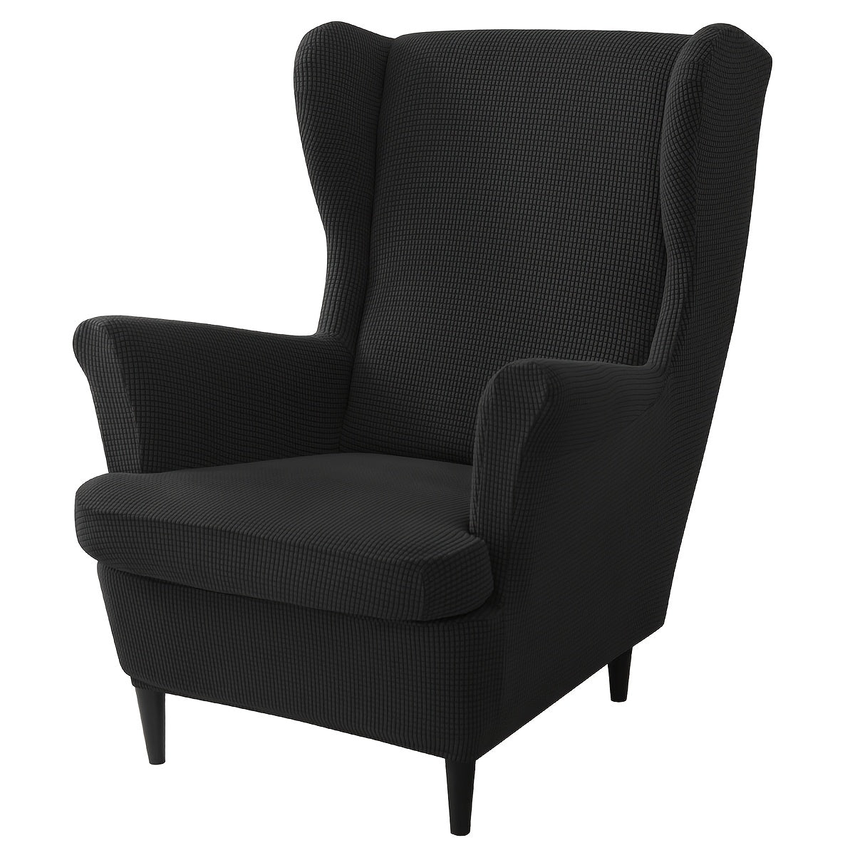 Housse de canapé épaisse extensible en velours côtelé jacquard pour fauteuil, mise en situation