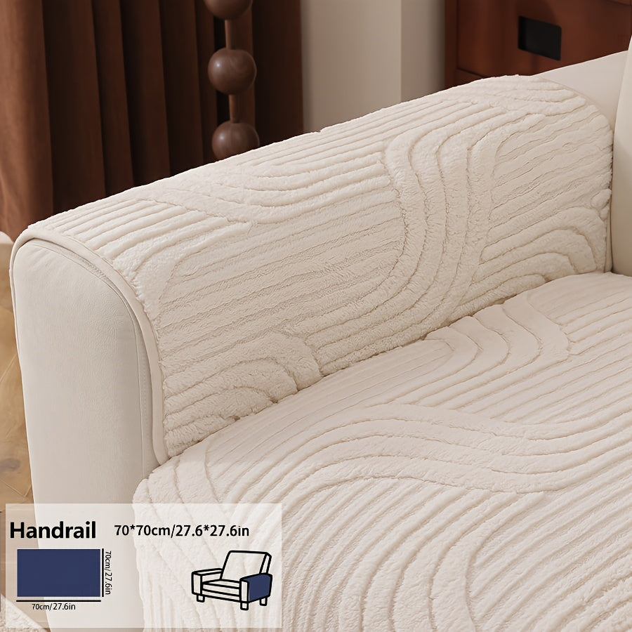 Housse de coussin épaisse en velours matelassée antidérapante d'esprit bohème, gros plan sur le tissu