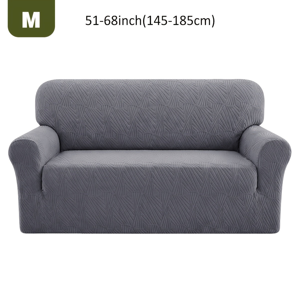 Housse de canapé extensible en polaire jacquard, vue d'ensemble