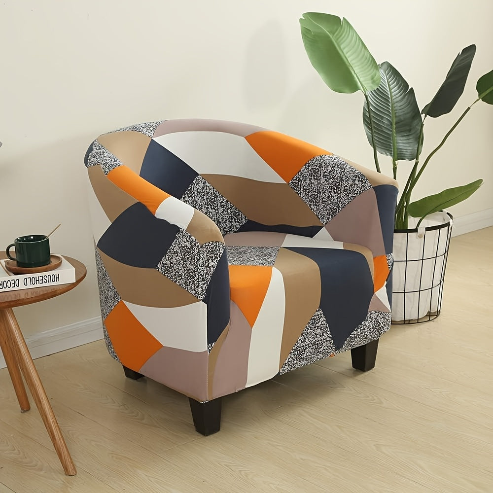 Housse de fauteuil extensible en fibre de lait d'esprit vintage, tissu de 160 à 180 g/m²