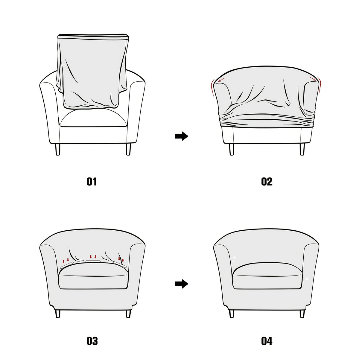 Housse de canapé extensible en polaire jacquard à motif feuillage, détail de l'ourlet