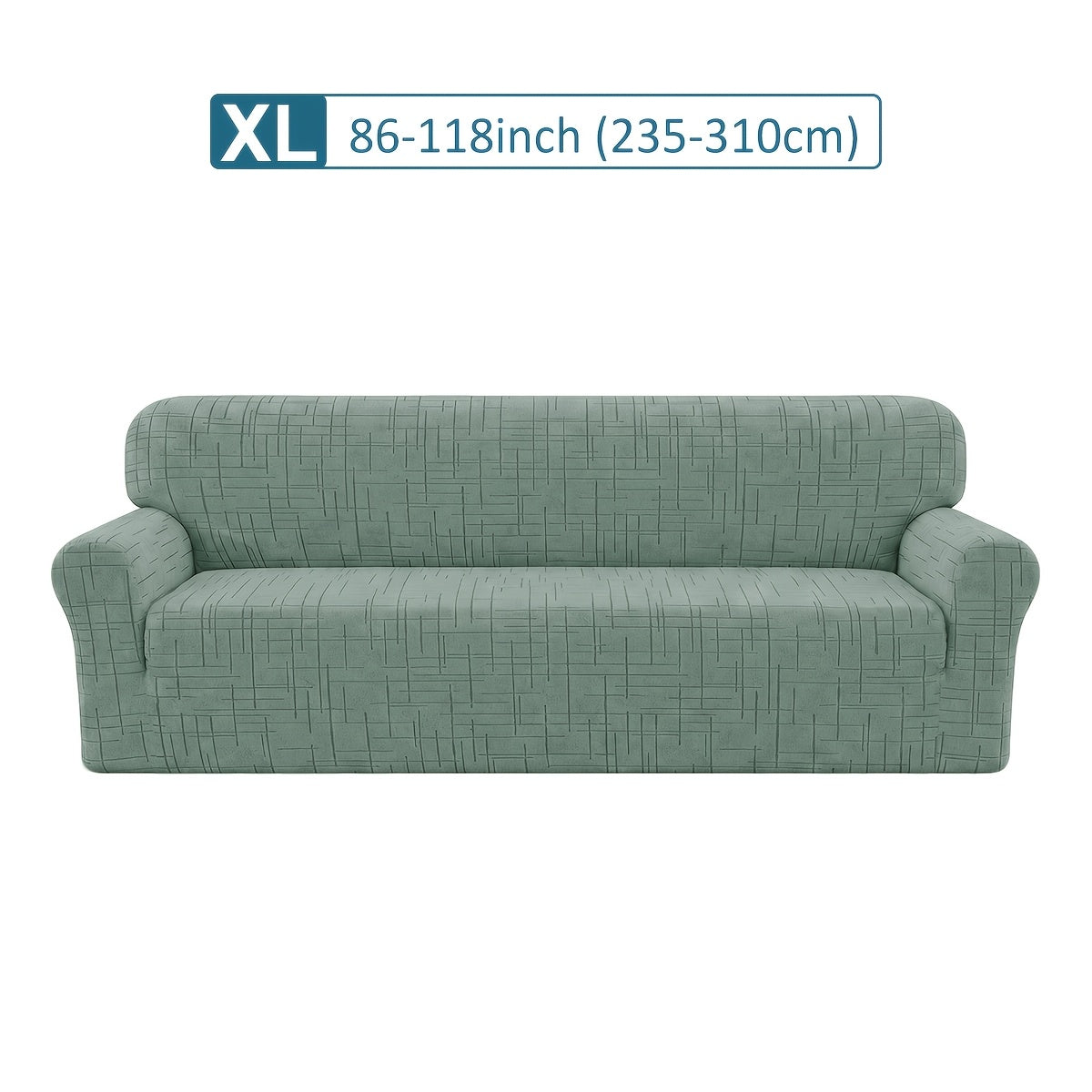 Housse de canapé extensible en polaire jacquard, mise en situation