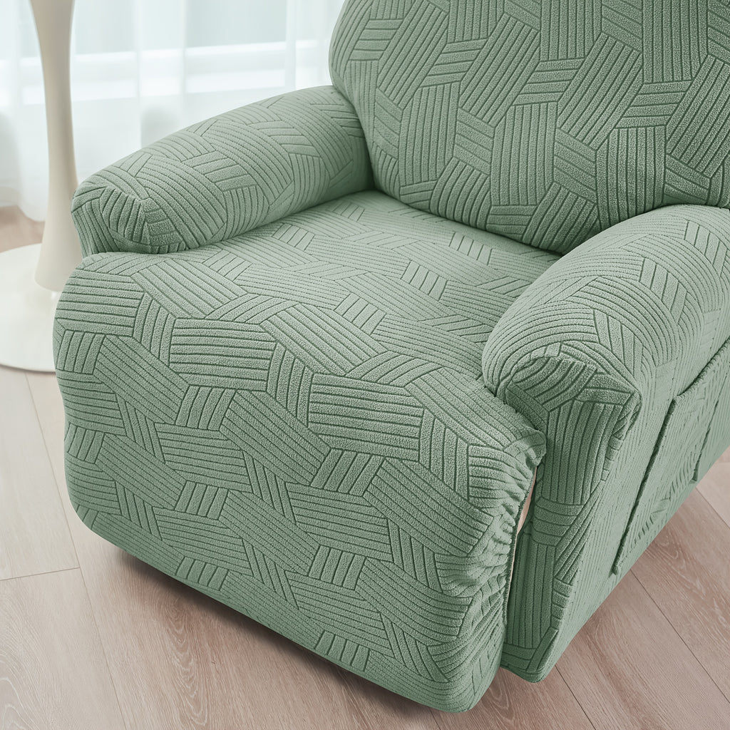 Housse de canapé extensible en velours côtelé jacquard pour fauteuil, autre coloris