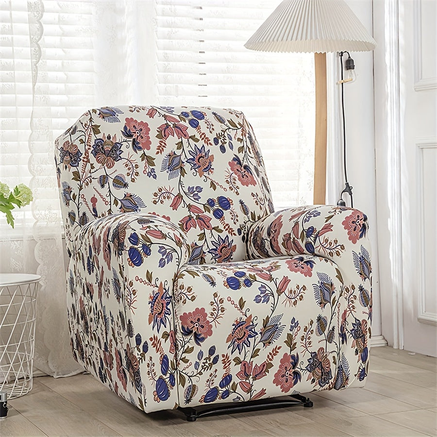 Housse de fauteuil extensible en fibre de lait avec poche de rangement, autre coloris