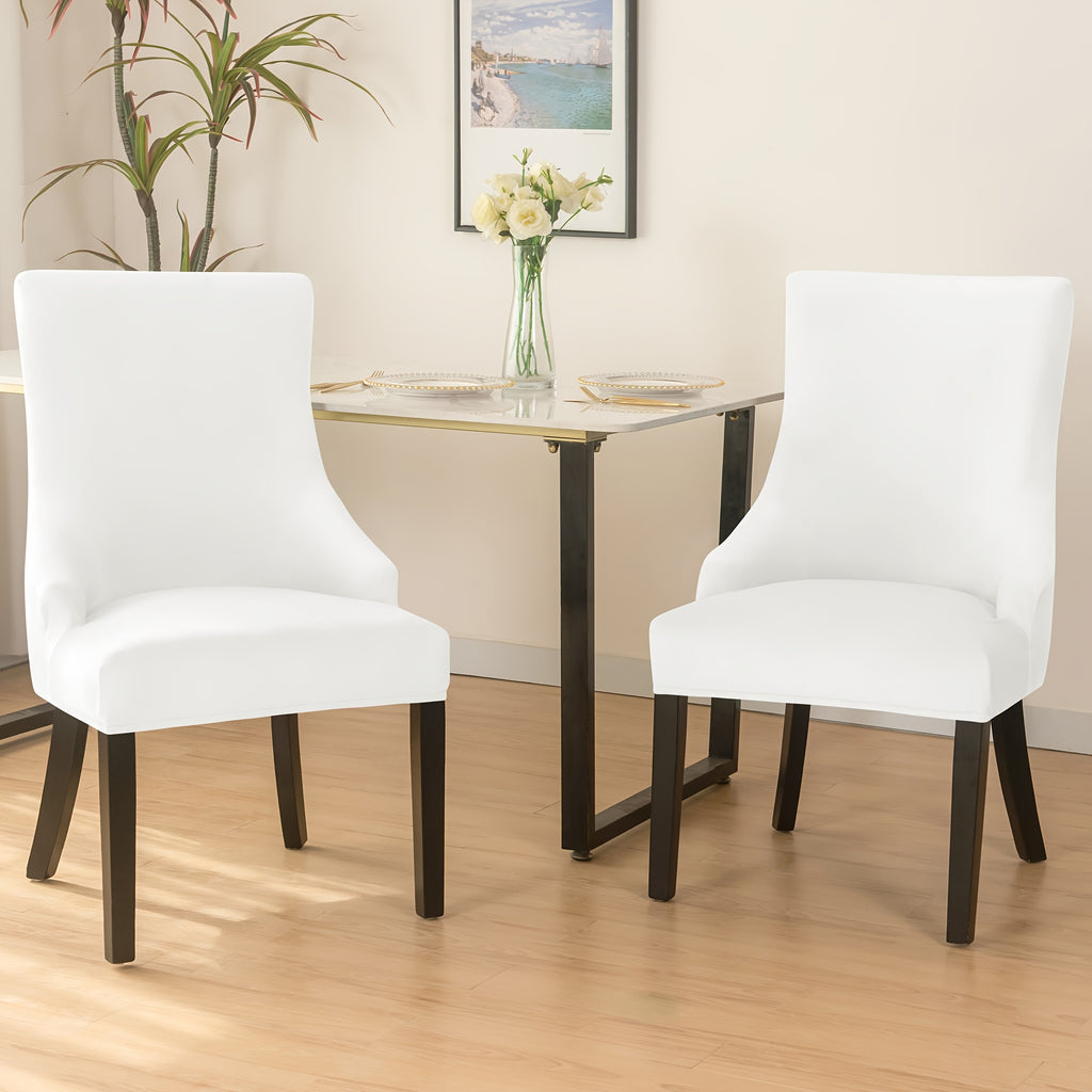 Housse de fauteuil extensible en velours, vue d'ensemble