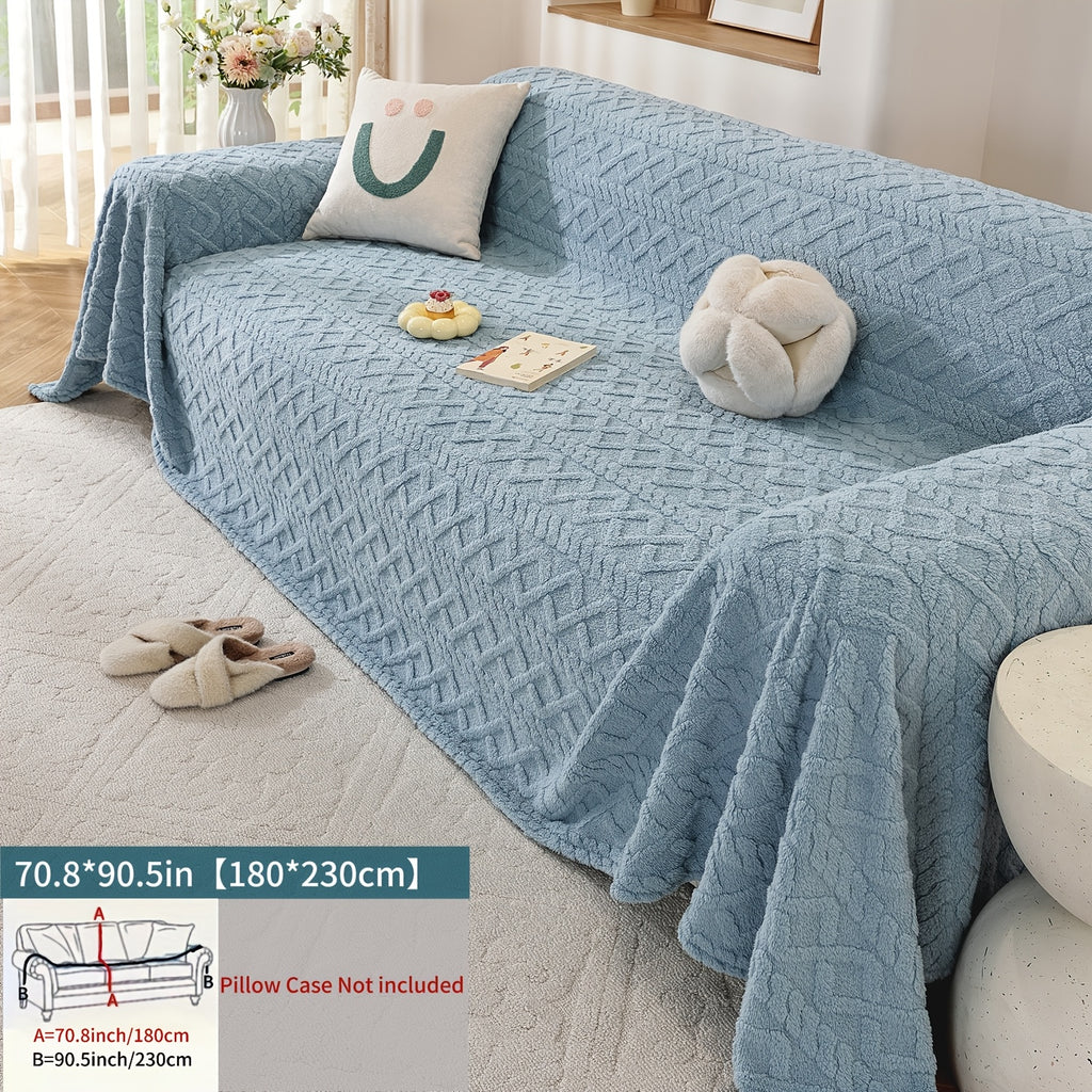 Housse de canapé épaisse en velours jacquard, tissu de 500 g/m²