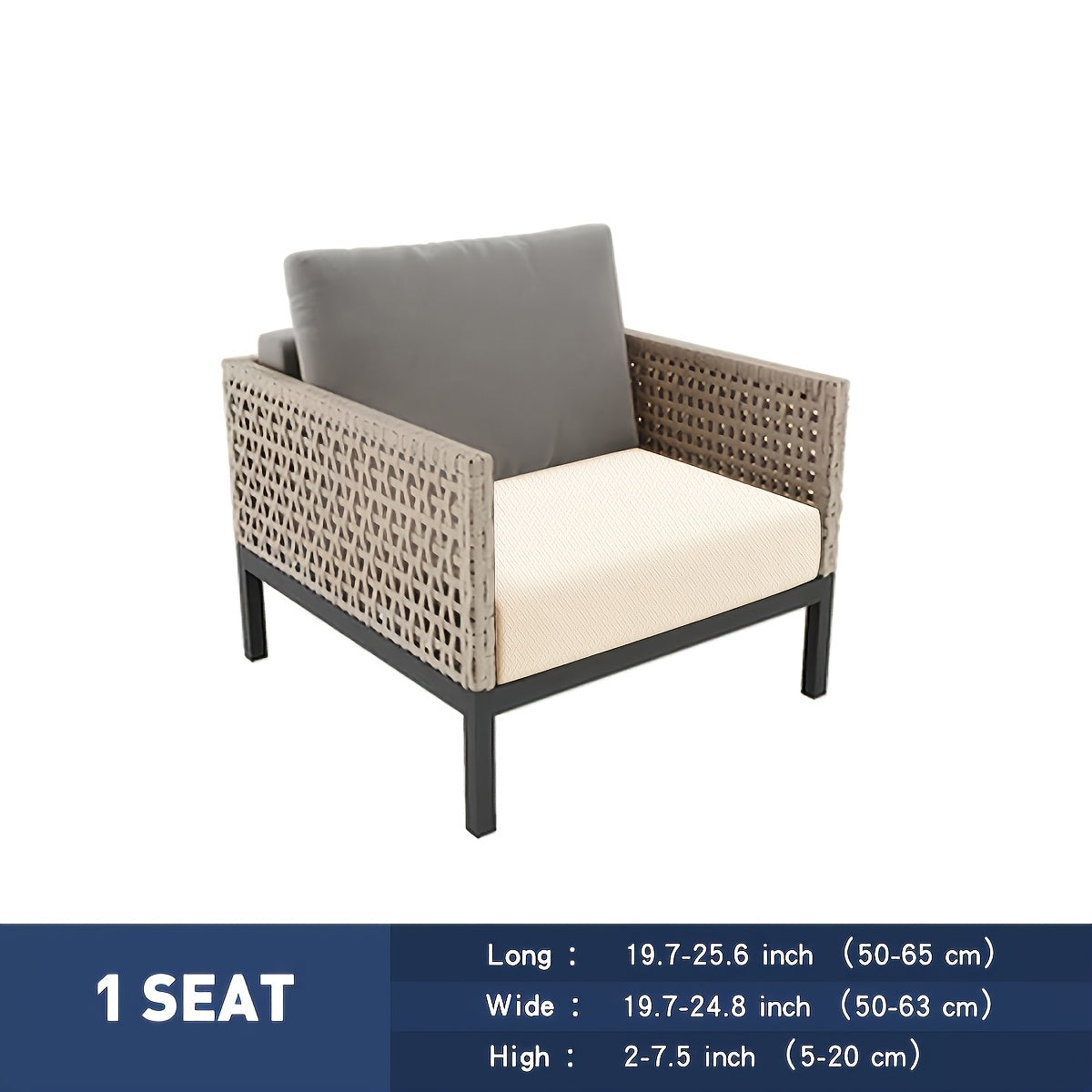 Housse de coussin extensible en jacquard en T — détail de la matière : jacquard Image