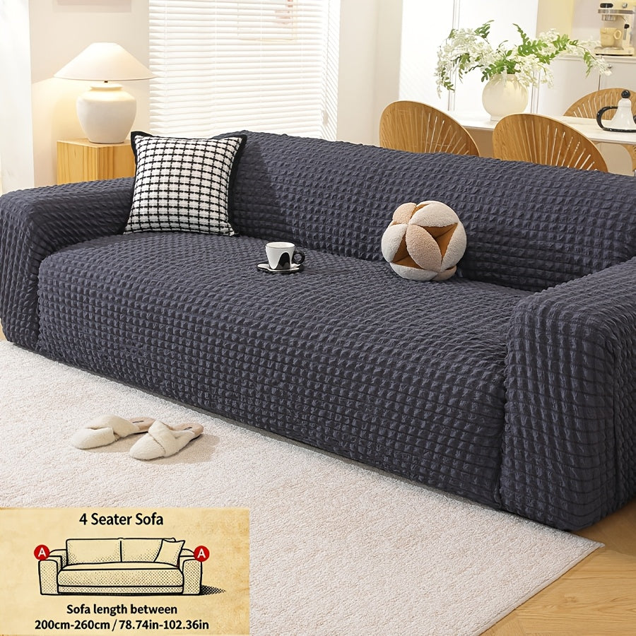 Housse de canapé épaisse extensible en polyester, autre coloris