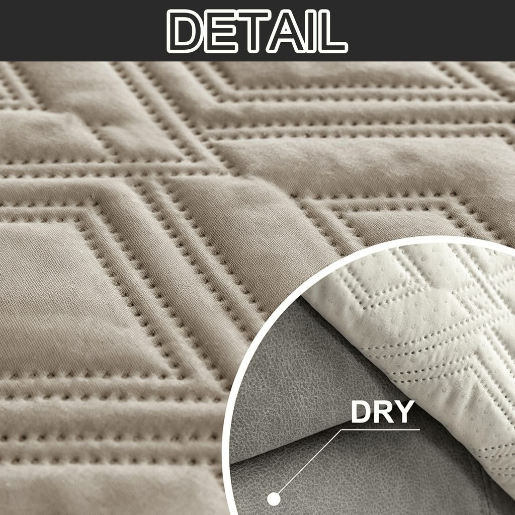 Housse de coussin épaisse en polyester antidérapante — détail de la matière : polyester