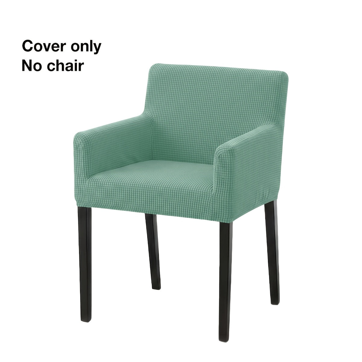Housse de chaise épaisse extensible en velours côtelé jacquard, gros plan sur le tissu