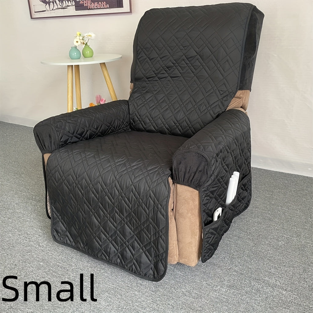 Housse de fauteuil matelassée antidérapante pour fauteuil, vue de dos
