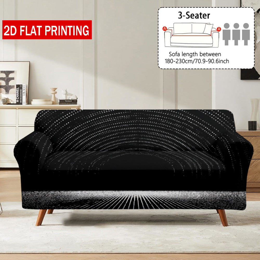 Housse de canapé en velours au rendu glamour, tissu de 140 à 160 g/m²
