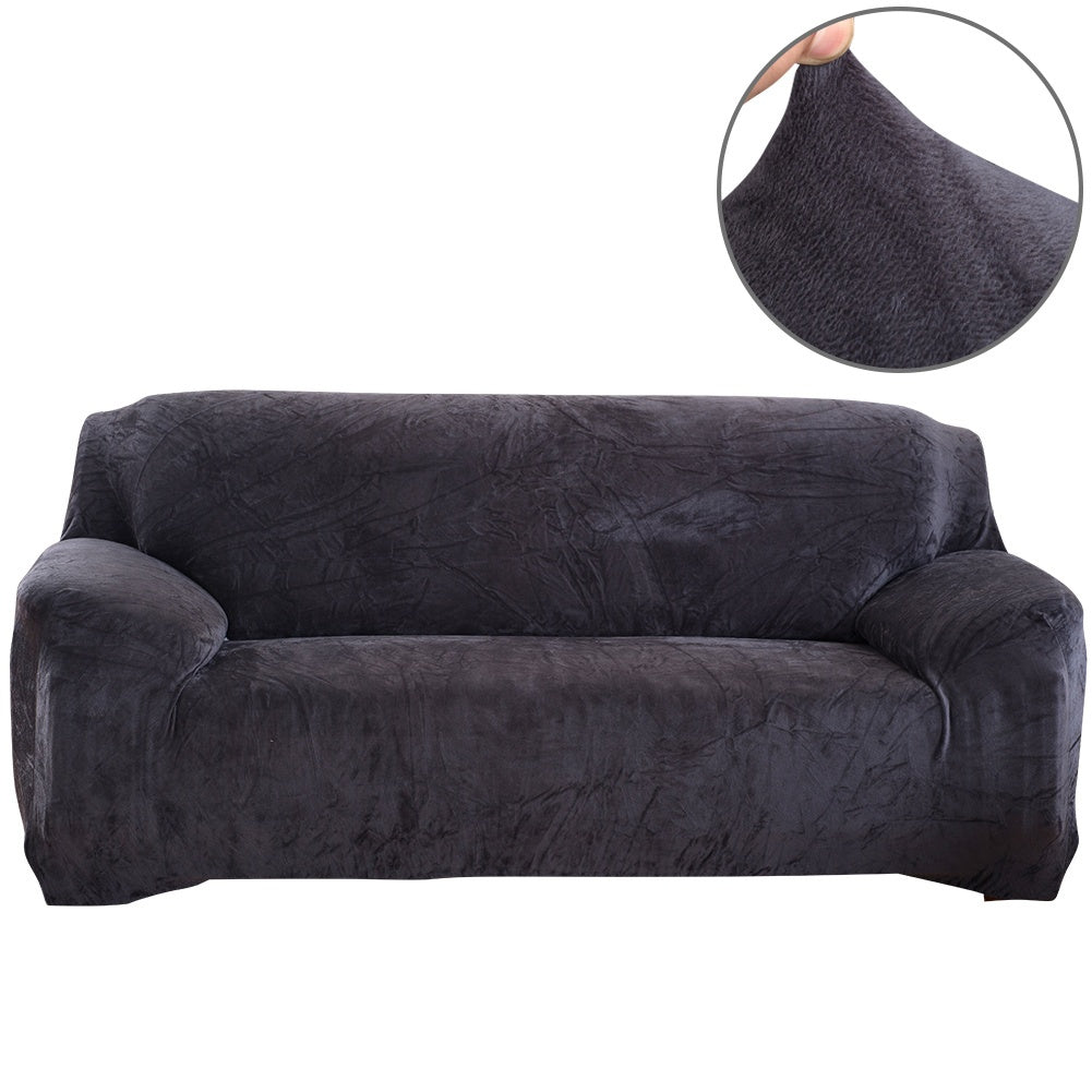 Housse de canapé légère en velours pour canapé trois places, tissu de 100 à 120 g/m²