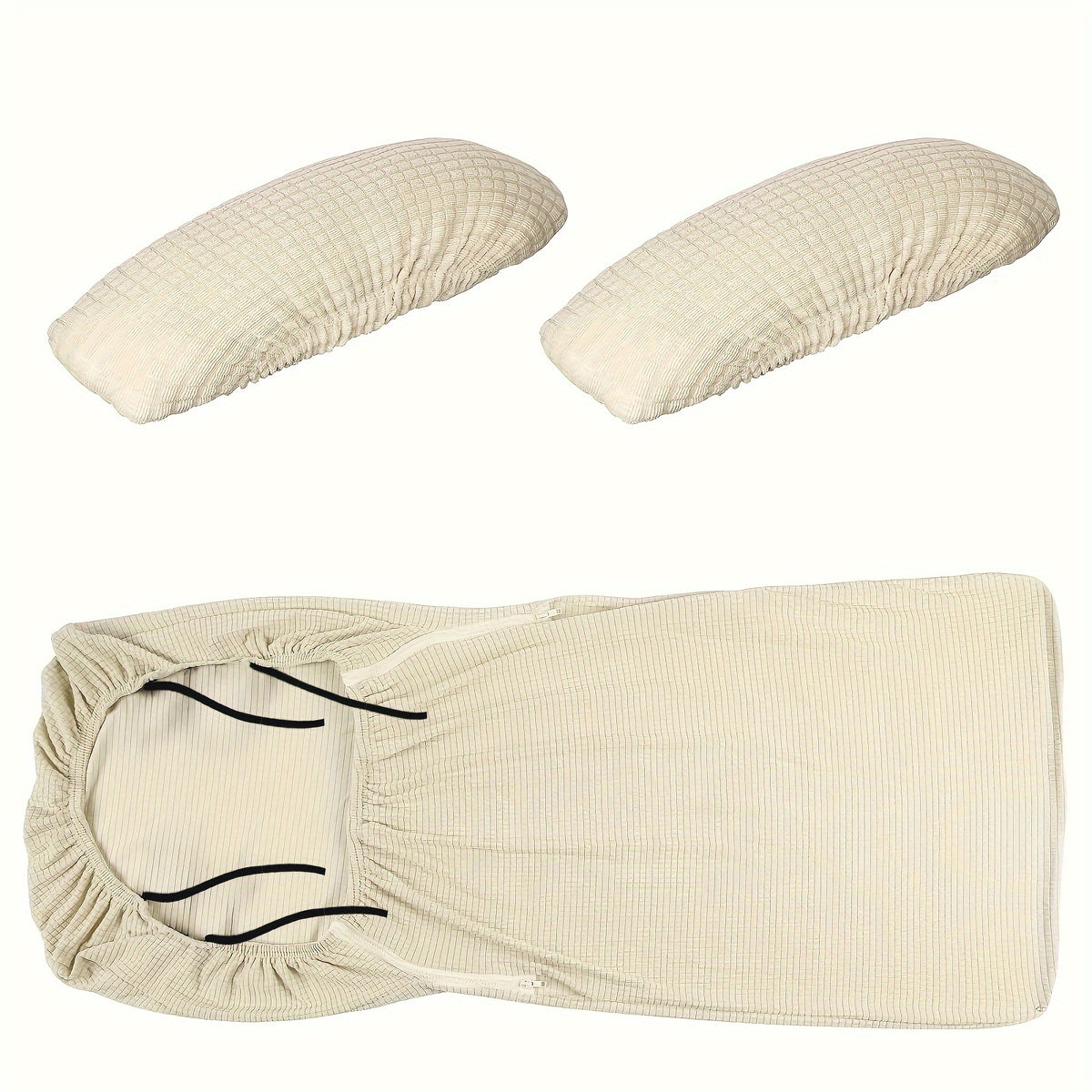Housse de canapé en polyester, mise en situation