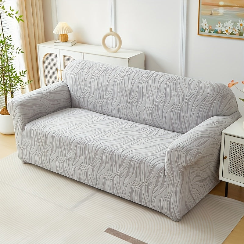 Housse de canapé extensible en tissu matelassé matelassée antidérapante, vue d'ensemble