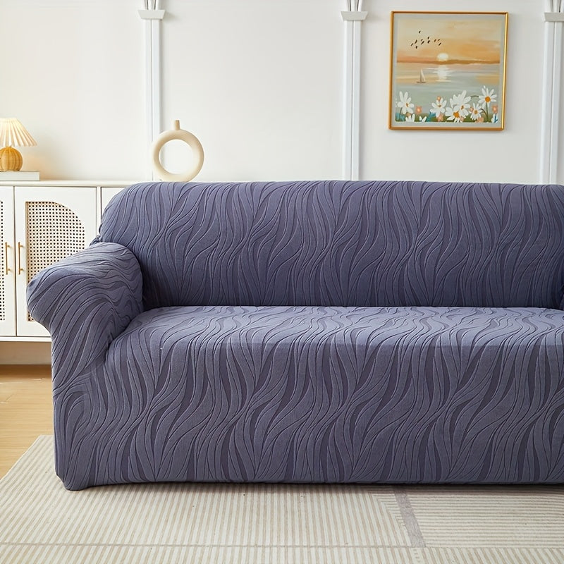 Housse de canapé extensible en tissu matelassé matelassée antidérapante, housse posée