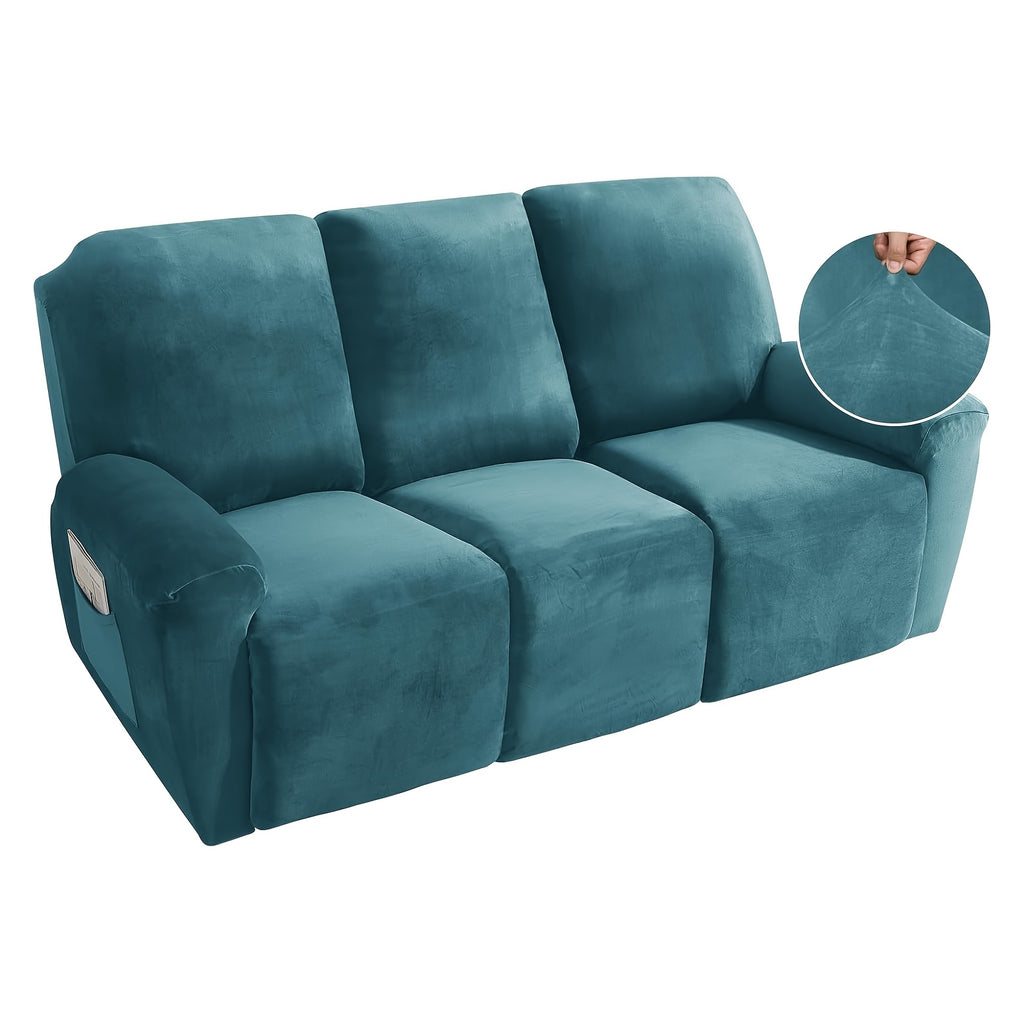 Housse de fauteuil en polaire jacquard, housse posée
