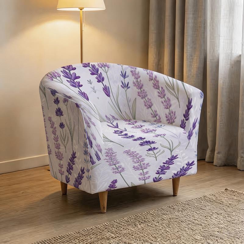 Housse de canapé légère extensible en fibre de lait matelassée à motif fleuri, compatible fauteuil