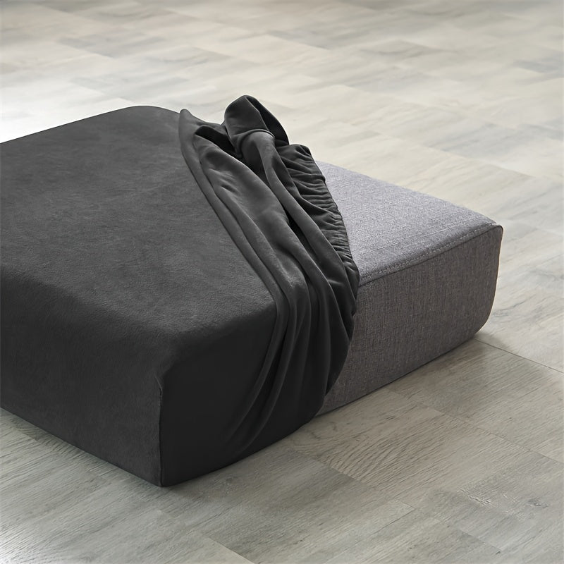 Housse de coussin extensible en velours antidérapante, mise en situation