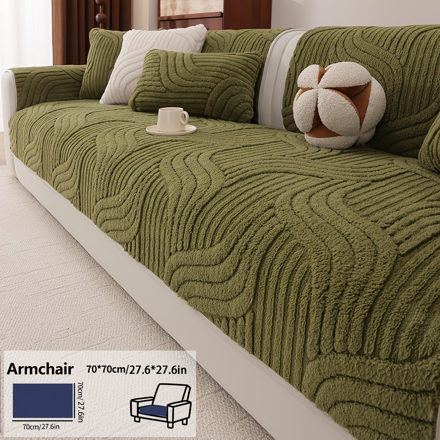 Housse de coussin épaisse en velours matelassée antidérapante d'esprit bohème, gros plan sur le tissu
