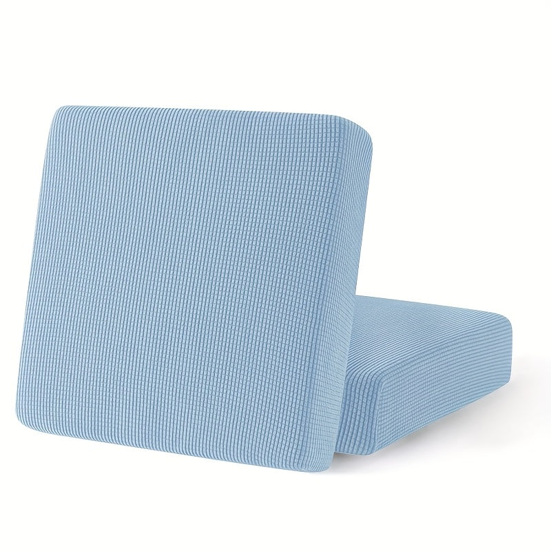 Housse de coussin extensible en velours côtelé jacquard, gros plan sur le tissu