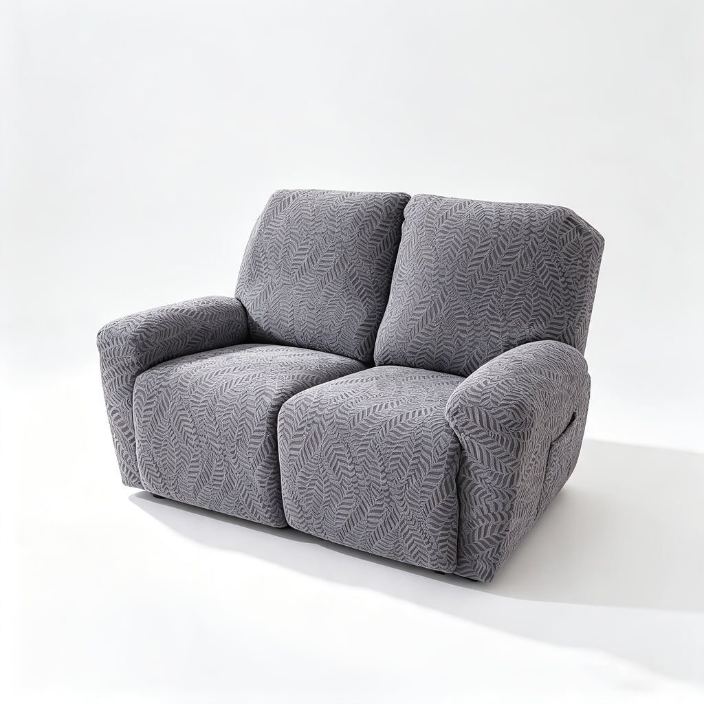 Housse de fauteuil extensible en polaire jacquard anti-griffes, tissu de 180 à 200 g/m²