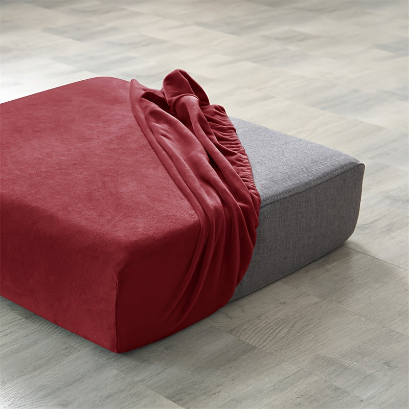 Housse de coussin extensible en velours antidérapante, visuel produit