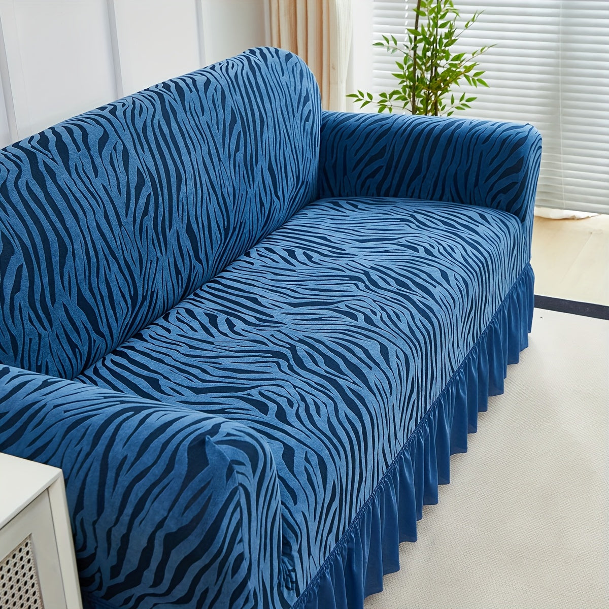 Housse de canapé extensible en jacquard