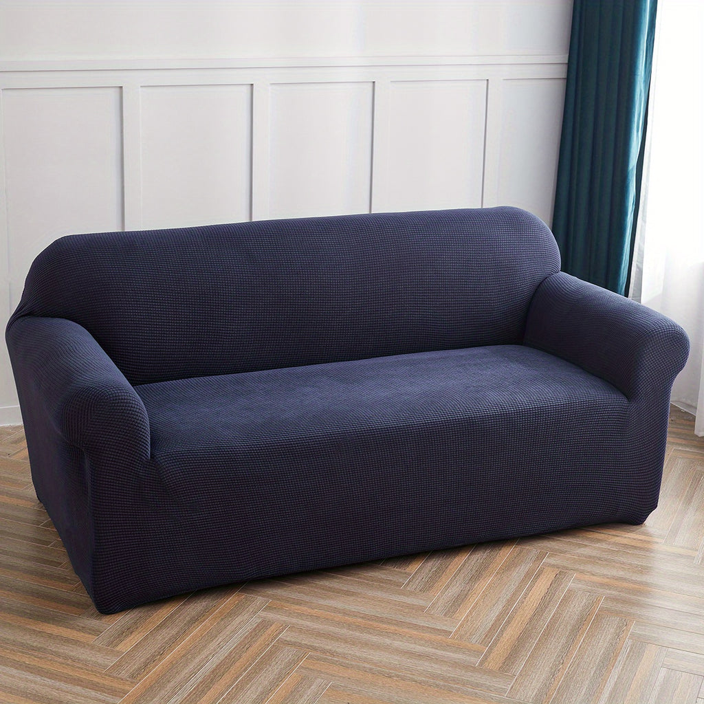 Housse de canapé extensible en polaire matelassée antidérapante, tissu de 160 à 180 g/m²