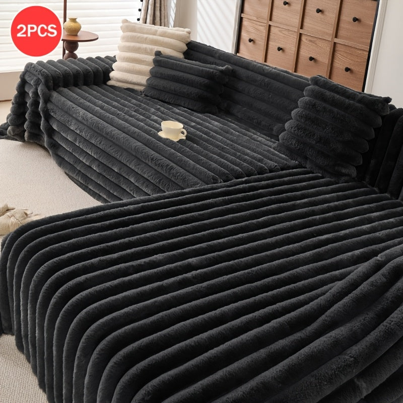 Housse de coussin épaisse en polyester antidérapante, gros plan sur le tissu