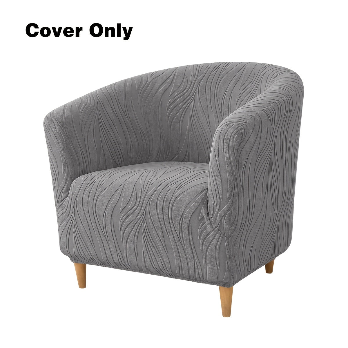 Housse de canapé extensible en polaire jacquard antidérapante pour fauteuil, vue d'ensemble