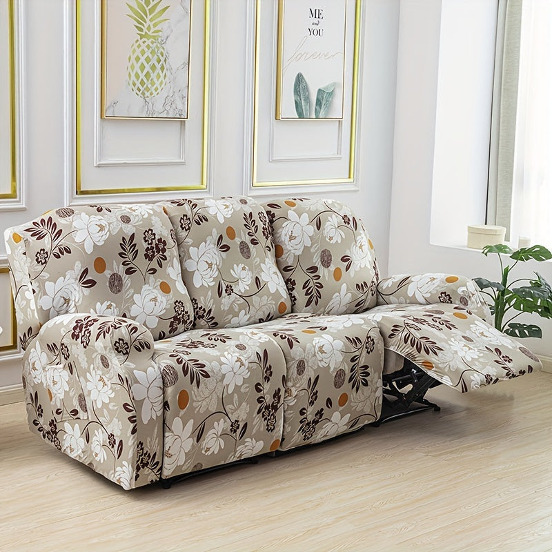 Housse de fauteuil extensible en fibre de lait avec poche de rangement, détail de l'ourlet