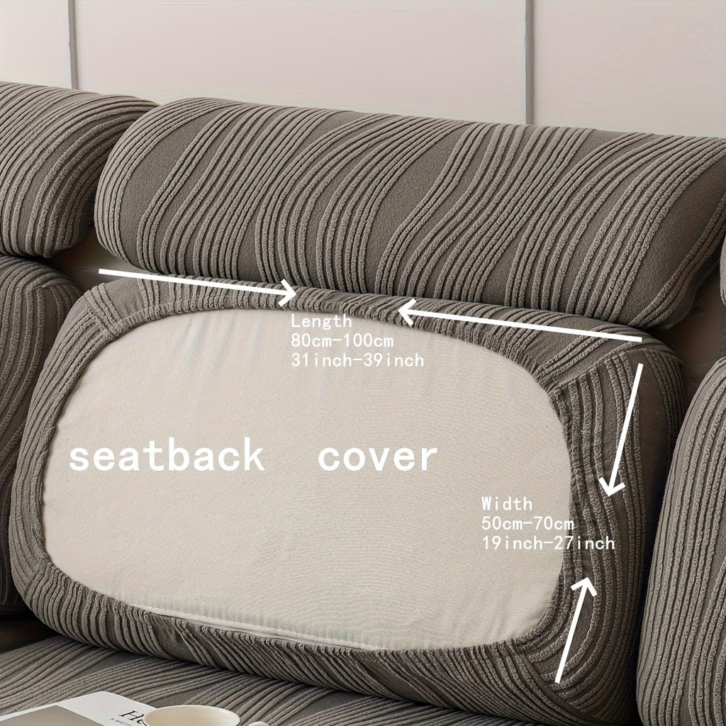 Housse de canapé extensible en polaire antidérapante à housses séparées, compatible fauteuil, canapé deux places, canapé trois places