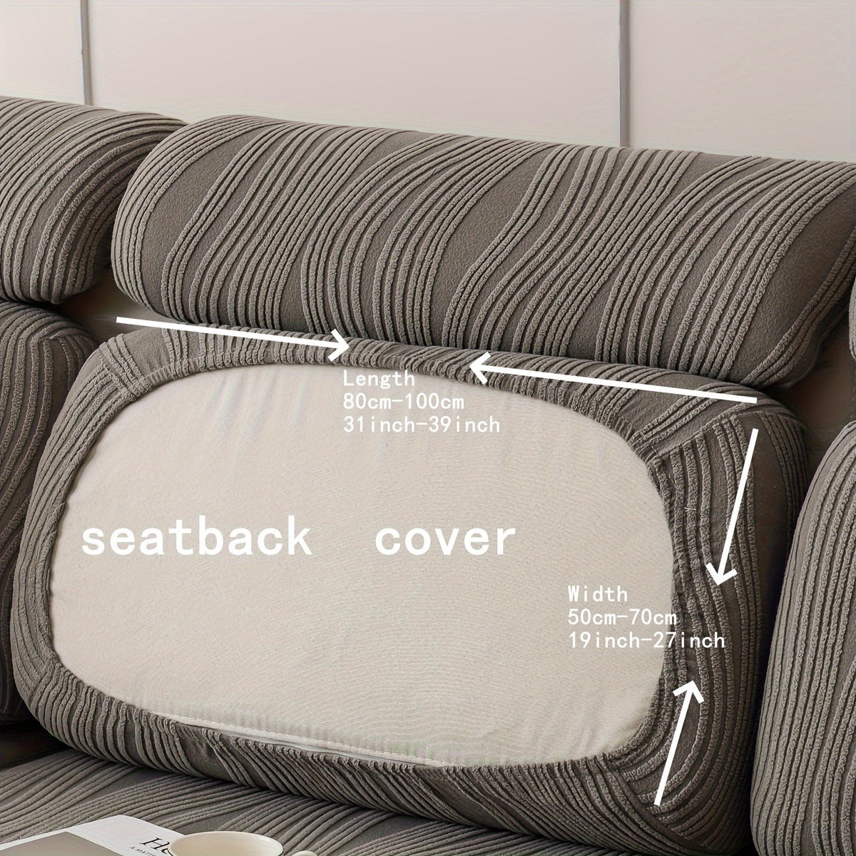 Housse de canapé extensible en polaire antidérapante à housses séparées, compatible fauteuil, canapé deux places, canapé trois places Image