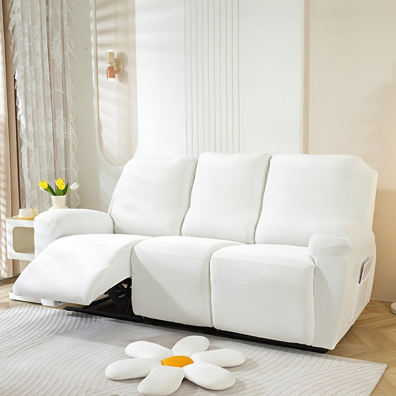 Housse de fauteuil en polaire jacquard, détail de la finition