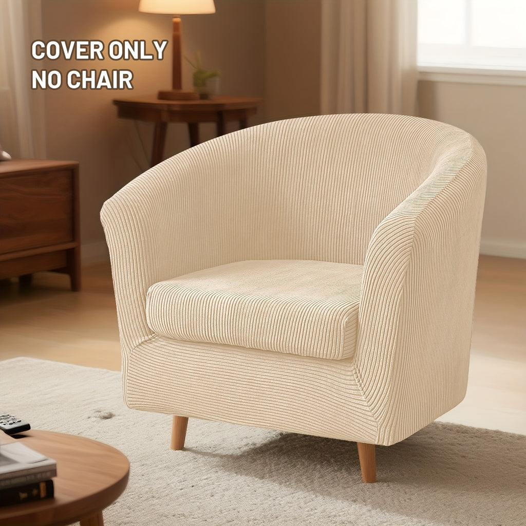 Housse de canapé extensible en polaire pour fauteuil, vue d'ensemble