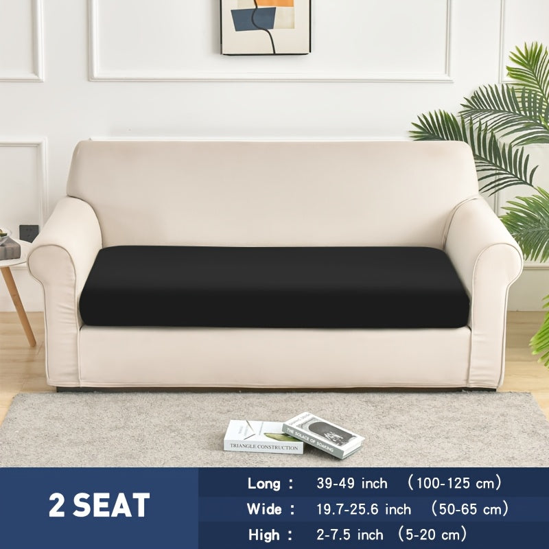 Housse de coussin légère extensible en fibre de lait, vue de dos
