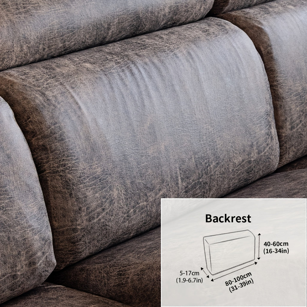 Housse de canapé extensible en polyester d'esprit vintage, visuel produit