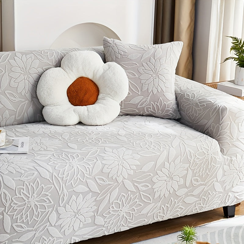 Housse de canapé épaisse extensible en jacquard