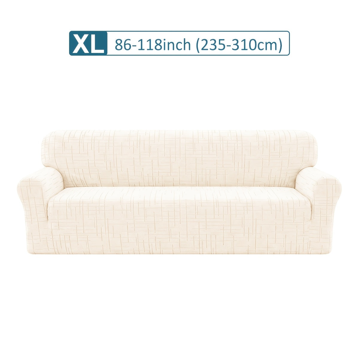 Housse de canapé extensible en polaire jacquard, vue d'ensemble